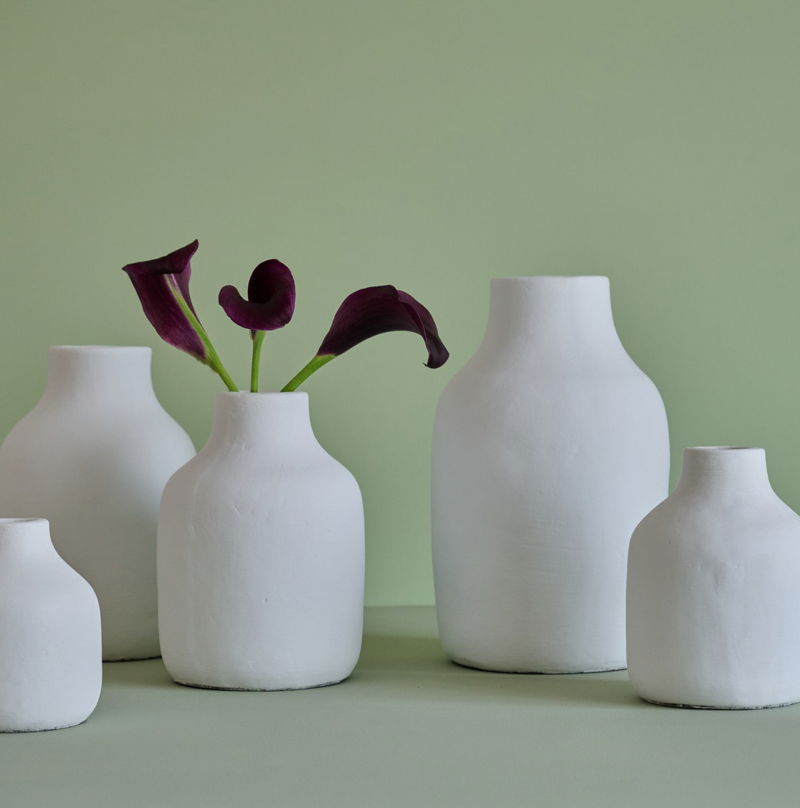 Eliana Ceramic Vase White XL