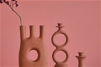 Ceramic Terracotta Candleholder L