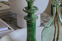 Ceramic Candleholder Green Large