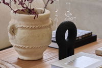 Ceramic Beige Vase Small