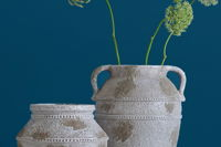 Evelyn Ceramic Vase Grey Large