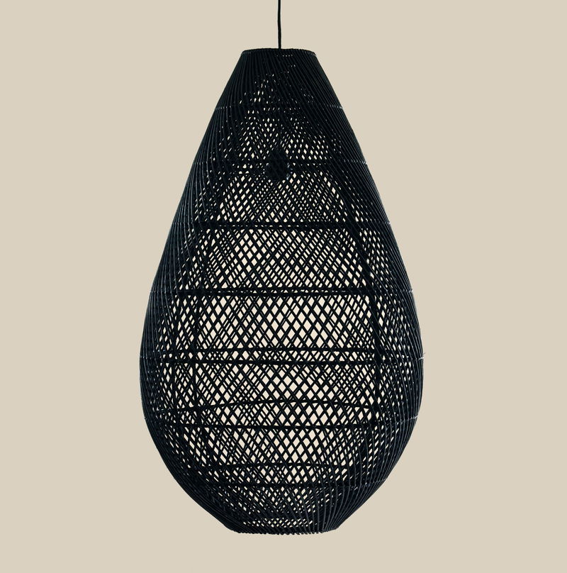 Alexandra Rattan  Pendant Light Black 