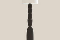 Concrete Floor Lamp Black Penelope