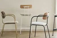 Amsterdam Bar Stool High White Leg