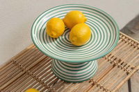 Ceramic Cake Plate Green