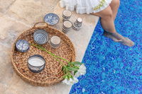 Ceramic Berber Bowl Navy Blue