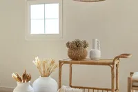 Elena Jute Pendant Light Natural / White Cable