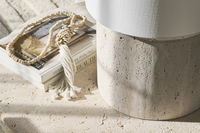 Aria Travertine Table Lamp