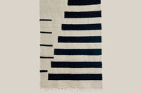 Black and White Cotton Rug