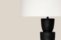 Concrete Floor Lamp Black Penelope