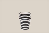 Ceramic Beldi Cup Black Striped