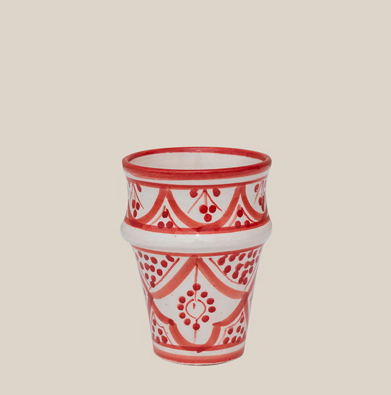 Ceramic Beldi Cup Red
