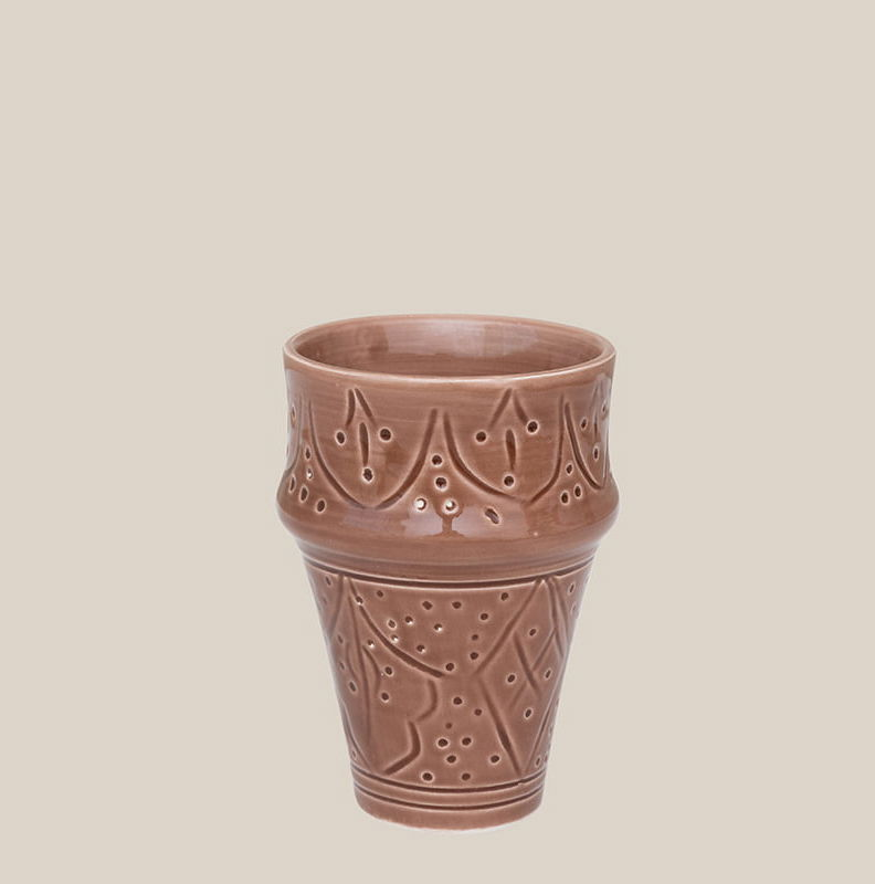 Ceramic Beldi Cup Dark Beige