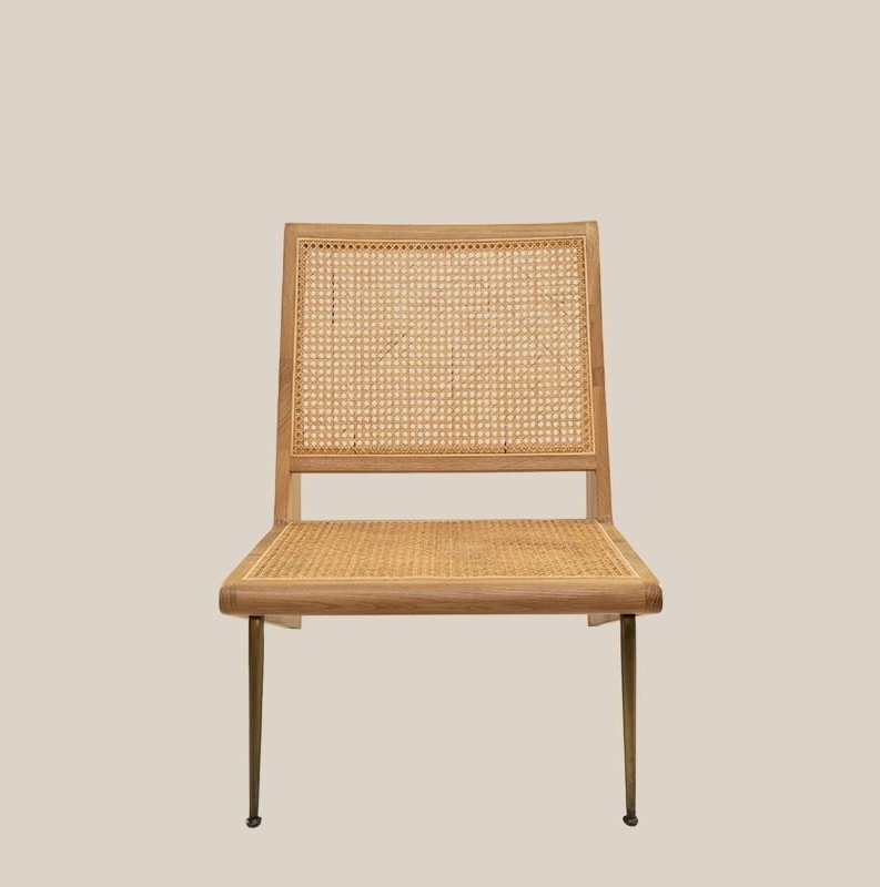 Capri Arm Chair With Bronze Legs