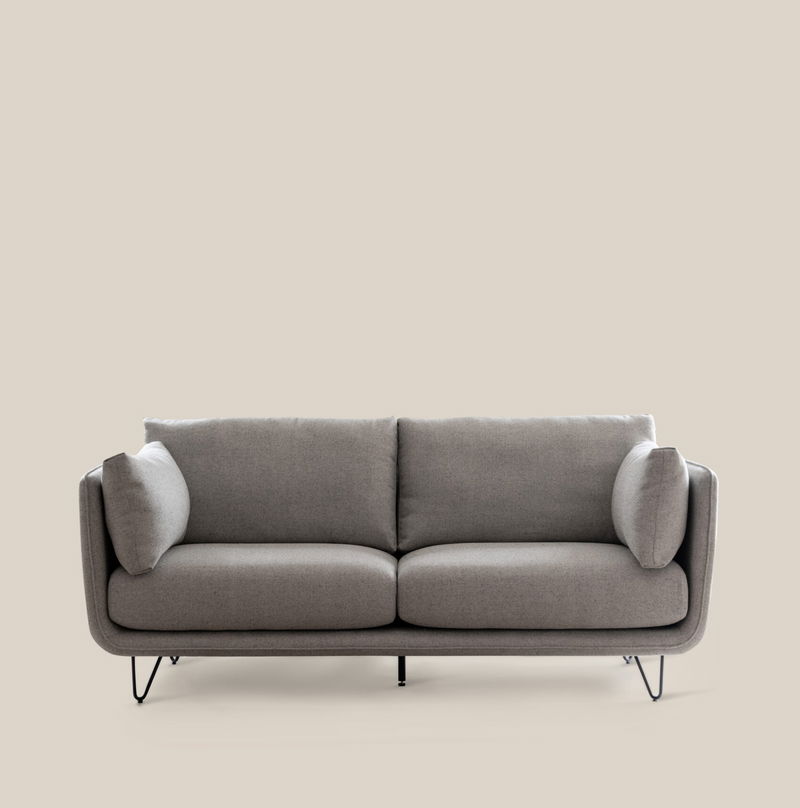 Munich 2 seater sofa in grey color