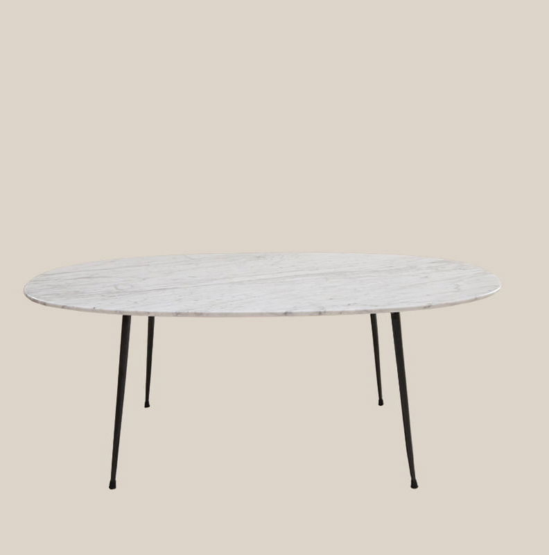 Brussels Marble Oval Coffee Table