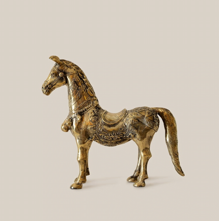 Horse Decor Bronze S