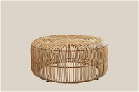 Rattan Round Coffee Table.
