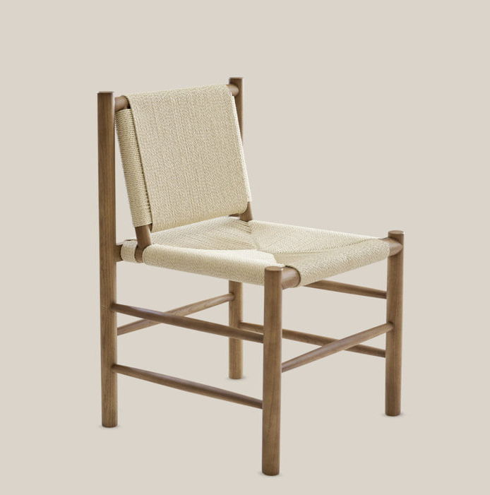 Thomas White Rope Outdoor Dining Chair