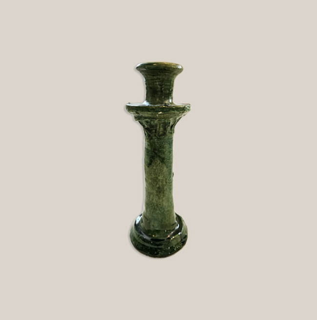 Ceramic Candleholder Green Medium