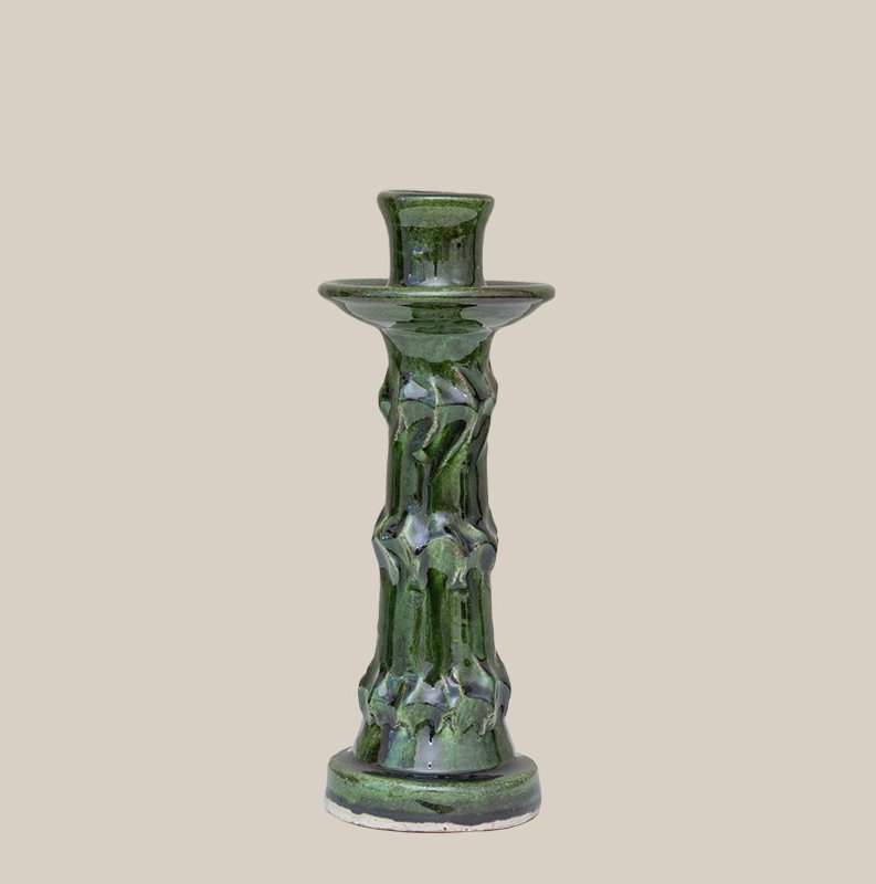 Ceramic Candleholder Green