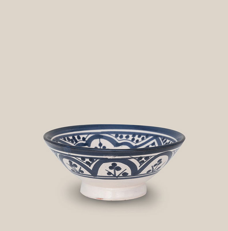 Ceramic Berber Bowl Navy Blue