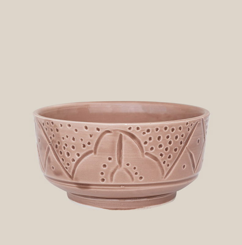 Ceramic Beldi Bowl Dark Beige