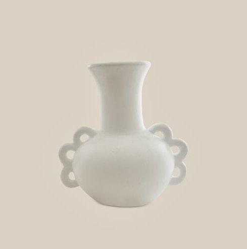 Adela Ceramic Vase White