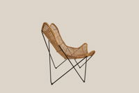 Jade Rattan Lounge Chair.